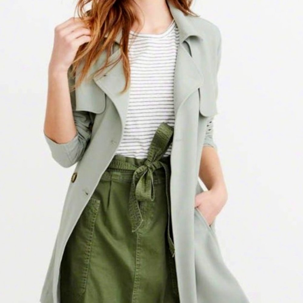 Abercrombie Drapey Trench Coat